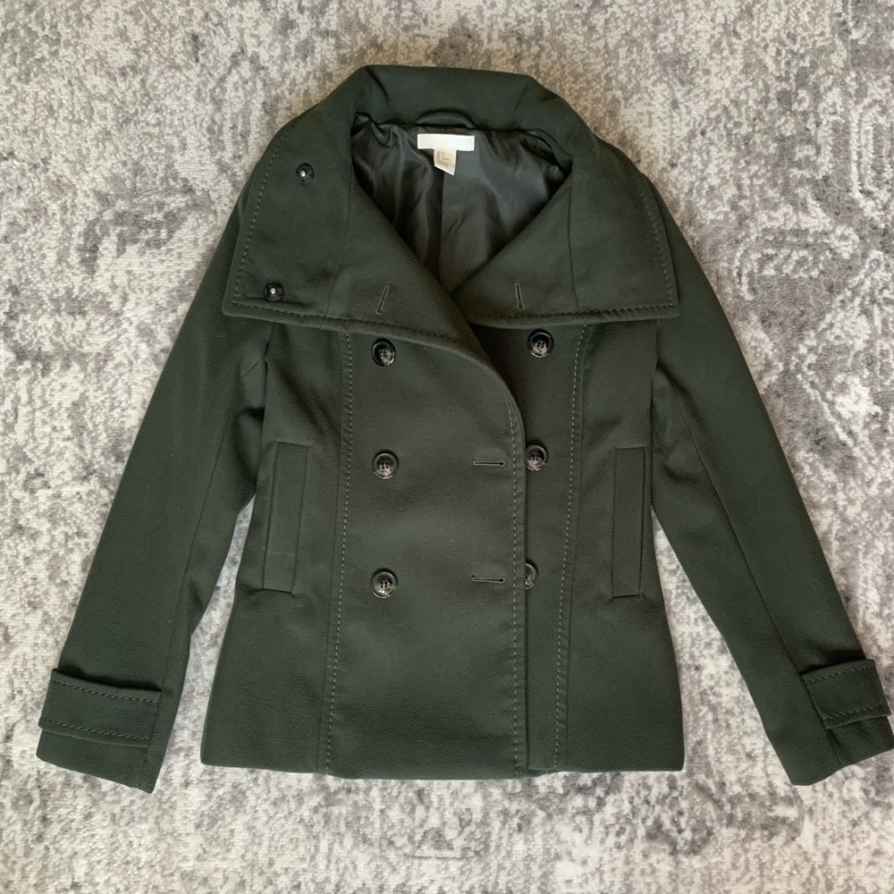 H&M Women’s Pea Coat Jacket- size 4